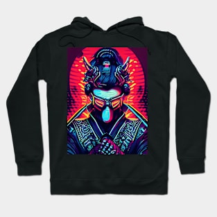 psychedelic samurai Hoodie